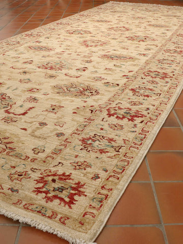 Fine handmade Afghan Ziegler wide runner - 307924