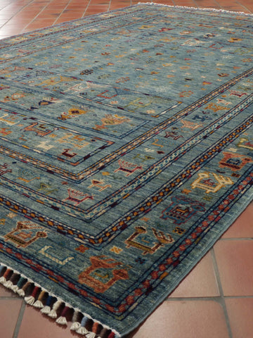 Handmade fine Afghan Samarkand rug - 308221