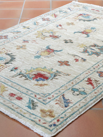 Handmade modern Afghan Ziegler rug - 308252