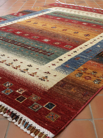 Handmade Afghan Loribaft rug - 308308